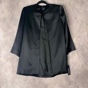 Index Aritzia Womens Blazer Jacket XS Black Open Front Long Sleeves Lined NWT